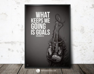 Quote Print, Muhammad Ali Quote, In spirational quotes poster, Boxing ...