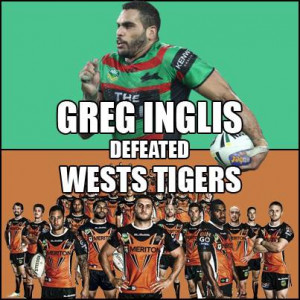 Greg Inglis South Sydney Rabbitohs Wests Tigers NRL Sportsbet
