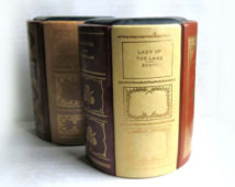 ... letters bookends faux books classic literature hiawatha the lady of