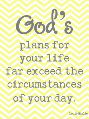 God's plan.