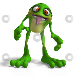 Crazy Toad stock photo, Cartoon Frog with funny Facecontains Clipping ...