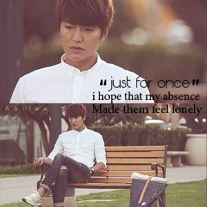Heirs Quotes. Lee Min Ho as Kim Tan.
