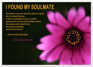 Found My Soulmate … - Written by Elizabeth Richardson