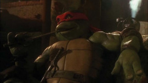 Raphael using his Sai to pick his teeth)