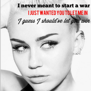 Quotes From Miley Cyrus Songs Miley Cyrus Quot Wrecking Ball Quot