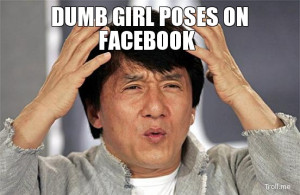DUMB GIRL POSES ON FACEBOOK