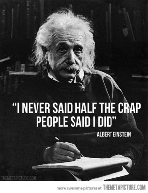 funny Albert Einstein famous quote