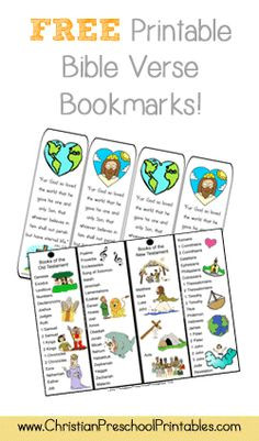 Free Printable Bible Verse Bookmarks www.christianpres...
