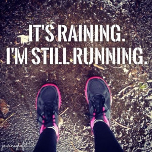 love running in the rain!