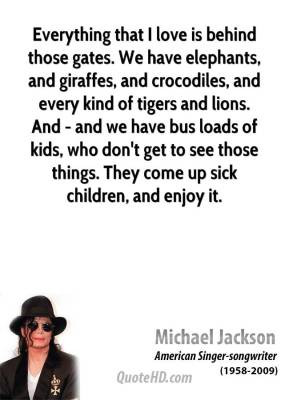 ... tigers and lions. And - and we have bus loads of kids, who don't get