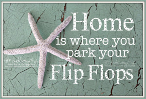 ... Crackled Chippy Paint Seaside Beach House Quote Turquoise Sea Glass