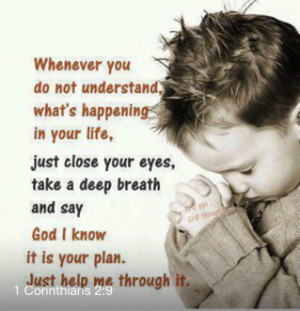 God I know it is your plan. Just help me through it.
