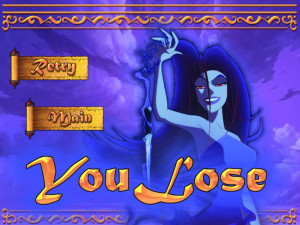Here is the game over screen from the Sinbad PC game =D