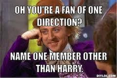 so your a One Direction fan? name one other member besides Harry...