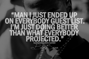 ... guest list. I'm just doing better than what everyone projected