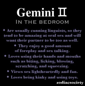 Gemini - in the bedroom