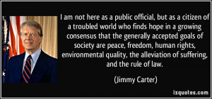 am not here as a public official, but as a citizen of a troubled ...