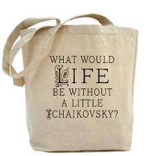 Tchaikovsky Music Quote Tote Bag