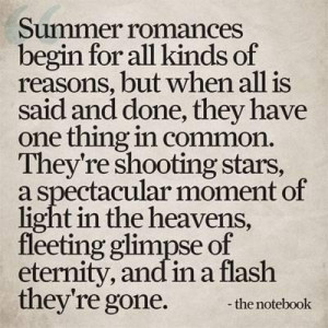 Summer love quotes from the notebook