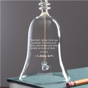 FOR SALE: Inspirational Quotes Crystal Wedding Bell