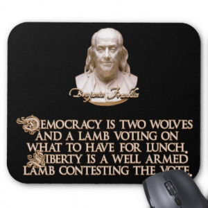 ben franklin democracy wolves and sheep