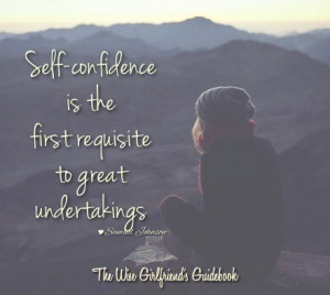 ... is the FIRST requisite to great undertakings #TheWiseGirlfriend #Quote