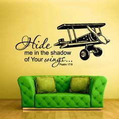 ... Mural Words Sign Quote Wings Airplane aircraft (z937) on Etsy, $27.99