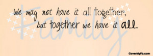 Family Quote Facebook Cover