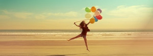 Click to get this Girly with balloons during summer Facebook Cover