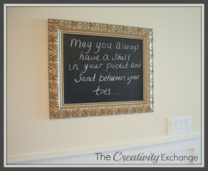 Your Own Quote Picture In Simple Design: How To Paint A Chalkboard ...