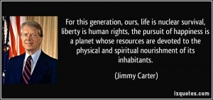 generation, ours, life is nuclear survival, liberty is human rights ...