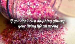 Shades of a Pink Glitter Quote