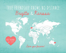... Print, Friendship Quote, Sisters, Moving Away Gift, Going Away Gift