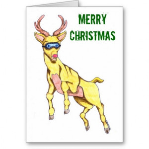 reindeer christmas card sayings