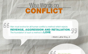 ... conflict resolution or peaceful tactics when facing major conflicts