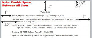 Image of an MLA Works Cited Page