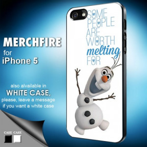 TM 413 Olaf quote frozen Disney Iphone 5 Case