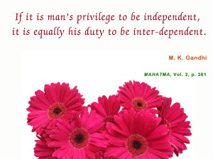 Mahatma Gandhi Quotes on Independent