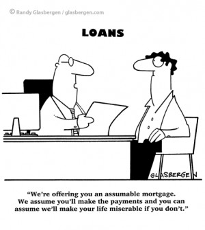 Banking Cartoons: mortgage, mortgages, lenders, bank, banker ...