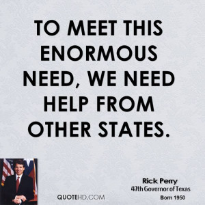 To meet this enormous need, we need help from other states.