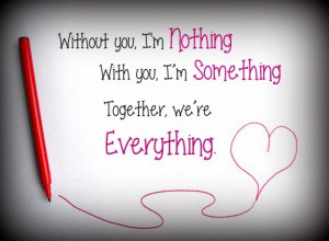 Cute love Saying with words and pictures