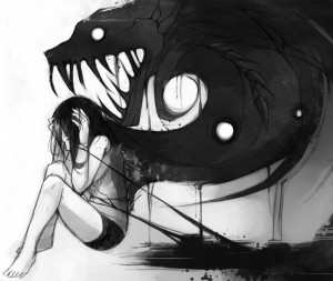 ... is getting her like monster and she is Screaming form inside her Mind