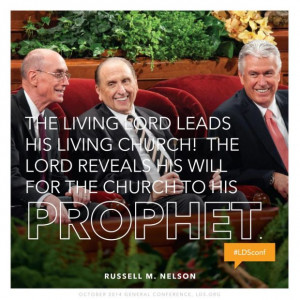 Quote from President Russell M. Nelson, Sunday morning session of the ...
