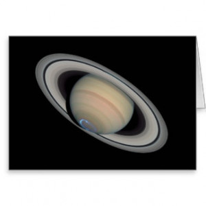 Saturn Astronomy T-shirts and Astronomy Gifts Greeting Card
