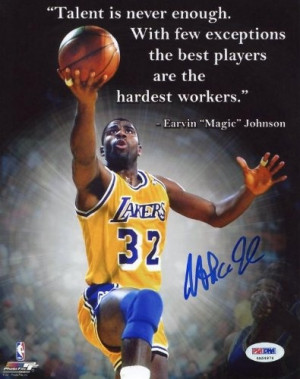LAKERS MAGIC JOHNSON SIGNED AUTHENTIC 8X10 PHOTO AUTOGRAPHED ...