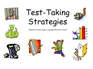 Test-Taking Strategies - PowerPoint by sUcWG5