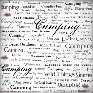 Scrapbook Customs - Sports Collection - 12 x 12 Paper - Camping - Live ...