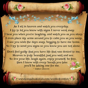 Words of Comfort - Bereavement Poems - Bereavement Quotes - Page 3