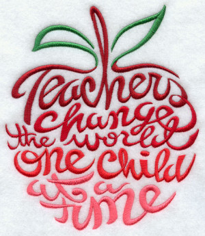 Teachers Apple Silhouette Machine embroidery designs at