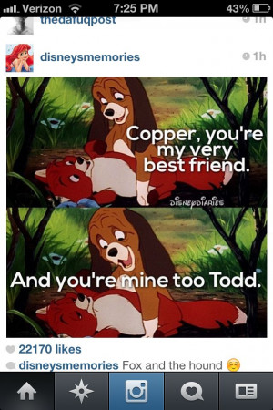 Fox and the hound quote